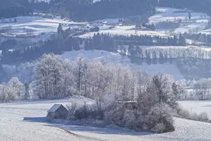 Images Dated 1st August 2017: Austria, Styria, Oblarn, winter landscape
