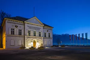 Austria, Tyrol, Innsbruck, Imperial Hunting Museum, dawn