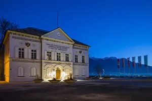 Tyrol State Prints: Austria, Tyrol, Innsbruck, Imperial Hunting Museum, dawn