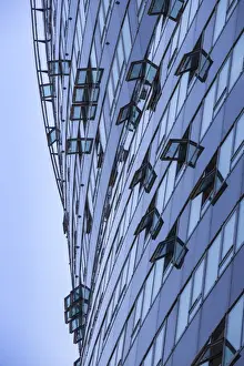 Austria, Vienna, Gasometer buildings - gas storage tanks converted to apartments