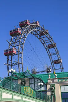 Austria, Vienna, Leopoldstadt, Prater, The Wurstelprater amusement park, Riesenrad