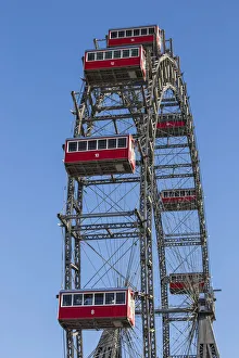 Austria, Vienna, Leopoldstadt, Prater, The Wurstelprater amusement park, Riesenrad