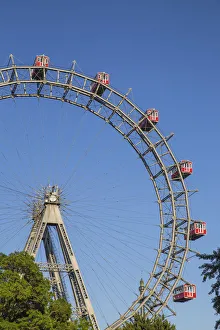 Austria, Vienna, Leopoldstadt, Prater, The Wurstelprater amusement park, Riesenrad