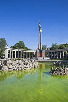 War Memorial Prints: Austria, Vienna, Schwarzenbergplatz, Red Army Memorial, formally known as