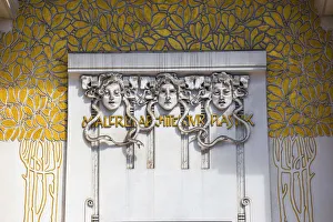 Images Dated 23rd August 2017: Austria, Vienna, Secession building - an exhibition hall
