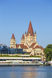 Images Dated 23rd August 2017: Austria, Vienna, St. Francis of Assisi Church, also known as the Kaiser Jubilee Church