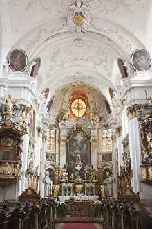 Images Dated 23rd August 2011: Austria, Wachau, Durnstein, Durnstein Monastery, Baroque Interior