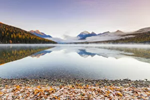 Images Dated 16th October 2018: Autumn at Bowman Lake, Glacier National Park, Montana, USA