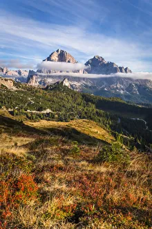 Clickalps Prints: Autumn colors at Giau pass, Cortina d Ampezzo, Belluno district, Veneto, Italy, Europe