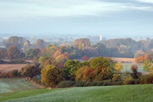 Oxfordshire Prints: Autumn colours, Middleton Cheney, Oxford, Oxfordshire, England, UK