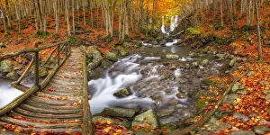 Autumn at Dardagna waterfalls, Corno Alle Scale Regional Park, Lizzano in Belvedere