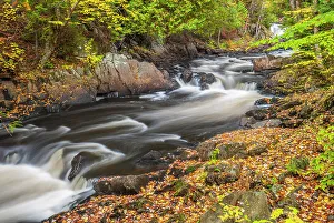Flow Prints: Autumn on the Magnetawan River in the Almaguin Highlands, near Emsdale, Ontario, Canada