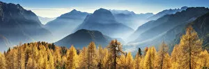Images Dated 26th October 2015: Autumn Mist in Julian Alps, Triglav National Park, Slovenia, Europe