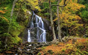 Granville Prints: Autumn at Moss Glen Falls, Green Mountains, Granville, Vermont, USA