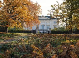 Georgian Prints: Autumn view towards the Royal Ballet School (White Lodge)