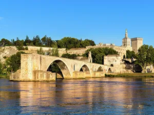 Avignon Prints: Avignon, Pont Avignon, Pont Saint Benezet, Provence, Alpes Cotes d'Azur, France