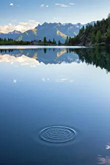 Camonica Valley Prints: Aviolo lake in the Adamello park. Edolo, Brescia province, Italy