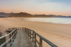 Awaroa Inlet along the Abel Tasman national park at sunrise, South Island, New Zealand