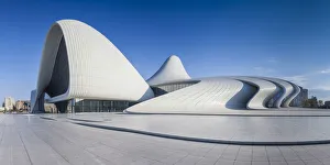 Azerbaijan, Baku, Heydar Aliyev Cultural Center, building designed by Zaha Hadid