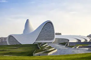 Azerbaijan, Baku, Heydar Aliyev Cultural Center - a Library, Museum and Conference