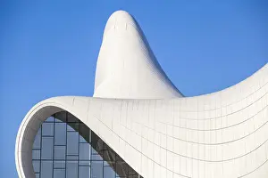 Azerbaijan, Baku, Heydar Aliyev Cultural Center - a Library, Museum and Conference center