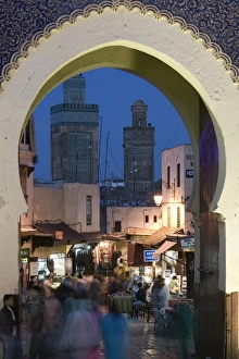 Morocco Prints: Bab Bou Jeloud Gate, Fes El-Bali (Old Fes), Fes, Morocco