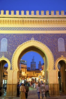 Neil Farrin Gallery: Bab Boujeloud Gate, Fez, Morocco, North Africa