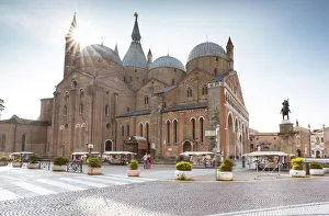 a backlight view of St. Anthony Catholic Church, one of the most famous Basilicas a backlight view of St. Anthony Catholic Church, one of the most famous Basilicas