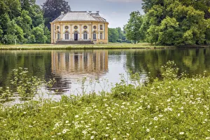 Munich Gallery: Badenburg Pavillion in Nymphenburg Palace Park, Munich, Upper Bavaria, Bavaria, Germany