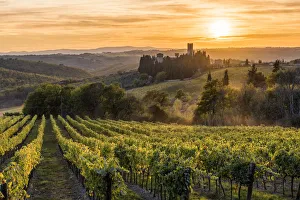 Images Dated 30th May 2018: Badia a Passignano at sunset. Tavernelle Val di Pesa, Florence province, Tuscany, Italy