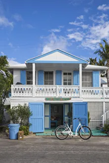 Bahamas, Abaco Islands, Elbow Cay, Hope Town, Bay Street, Bay Street Tellin - a harbor