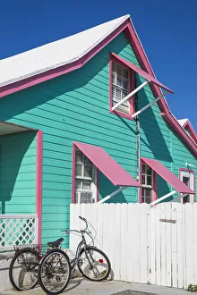 Bahamas, Abaco Islands, Green Turtle Cay, House in New Plymouth