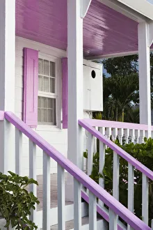 Bahamas, Eleuthera Island, Harbour Island, Dunmore Town, Colonial-era house along