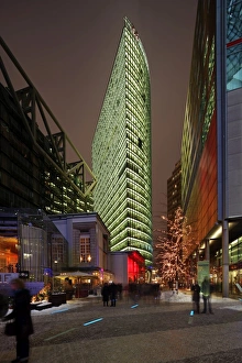 Sky Scraper Gallery: The Bahntower in Berlin, part of the Sony Center at Potsdamer Platz. Germany