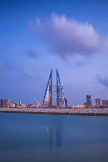 Bahrain, Manama, Bahrain Bay, View of Bahrain World Trade Center