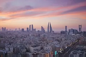 Images Dated 6th December 2014: Bahrain, Manama, View of city skyline