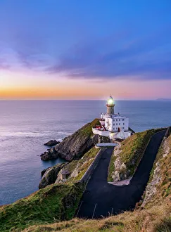 County Prints: Baily Lighthouse at dawn, Howth, County Dublin, Ireland