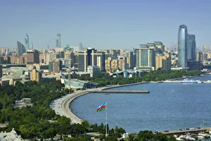 Images Dated 30th July 2018: Baku and the Caspian Sea. Azerbaijan