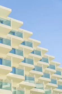 Architectural Abstracts Collection: Balcony abstract in Protaras, Famagusta District, Cyprus
