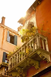Balcony in the Dorsoduro district, Venice, Italy