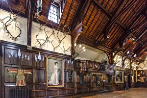 Inside Gallery: Ballroom of Blair Castle in Blair Atholl, Perth and Kinross, Scotland, Great Britain