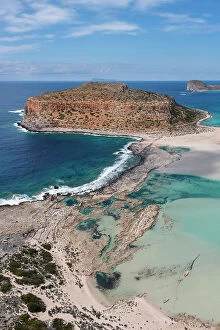 Images Dated 13th June 2023: Balos Beach and Bay, Peninsula of Gramvousa, Chania, Crete, Greece