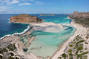 Images Dated 13th June 2023: Balos Beach and Bay, Peninsula of Gramvousa, Chania, Crete, Greece