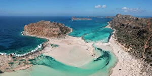 Balkans Collection: Balos Beach and Bay, Peninsula of Gramvousa, Chania, Crete, Greece