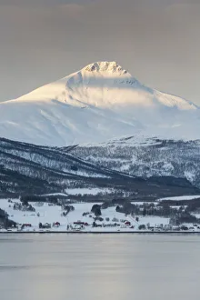 Balsfjorden in winter, Tromso, Troms region, Norway
