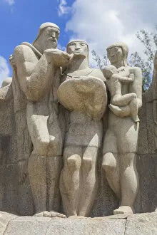 Images Dated 18th May 2020: Bandeiras monument, 1953, Victor Brecheret, Sao Paulo, Brazil