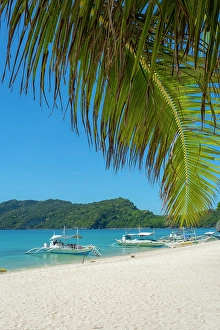 The Philippines Prints: Bangka boats, Gigantes Islands, Iloilo Province, Western Visayas, Philippines