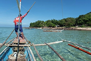Bangka Prints: Bangka boats, Gigantes Islands, Iloilo Province, Western Visayas, Philippines