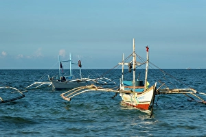 Bangka Prints: Bangka boats, Gigantes Islands, Iloilo Province, Western Visayas, Philippines