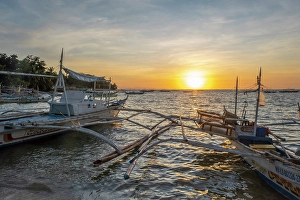 Bangka Prints: Bangka boats, Gigantes Islands, Iloilo Province, Western Visayas, Philippines